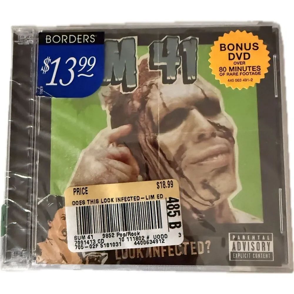 Sum 41 Does This Look Infected CD Album & Bonus DVD New Borders Edition